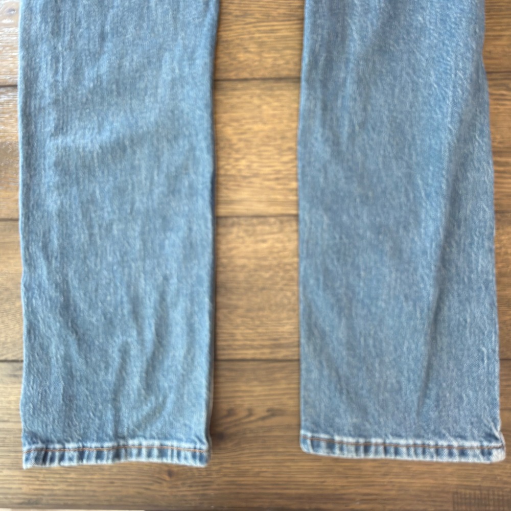 Levis 505 Regular Fit Straight Leg Jeans Mens W32 L32 Medium Wash Blue Denim - Picture 5 of 11
